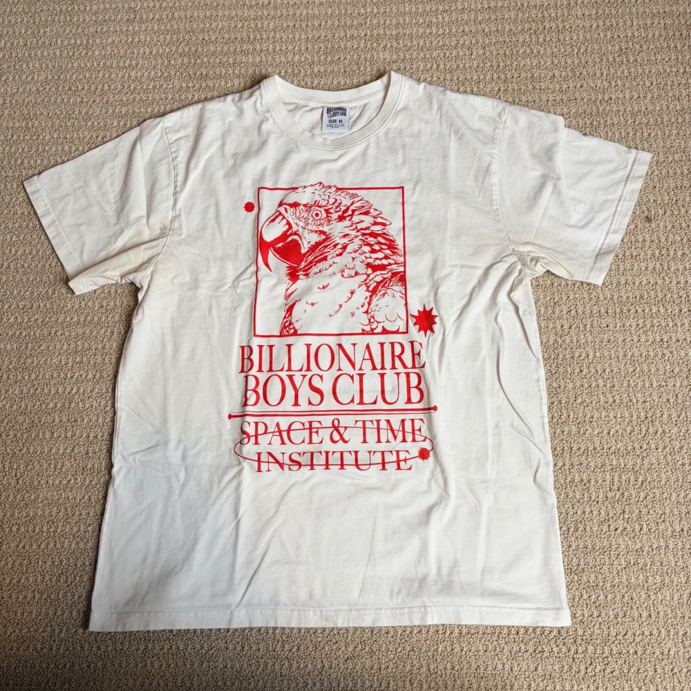 Billionaire Boys Club Space & Time Institute Parrot Graphic T-Shirt White XL